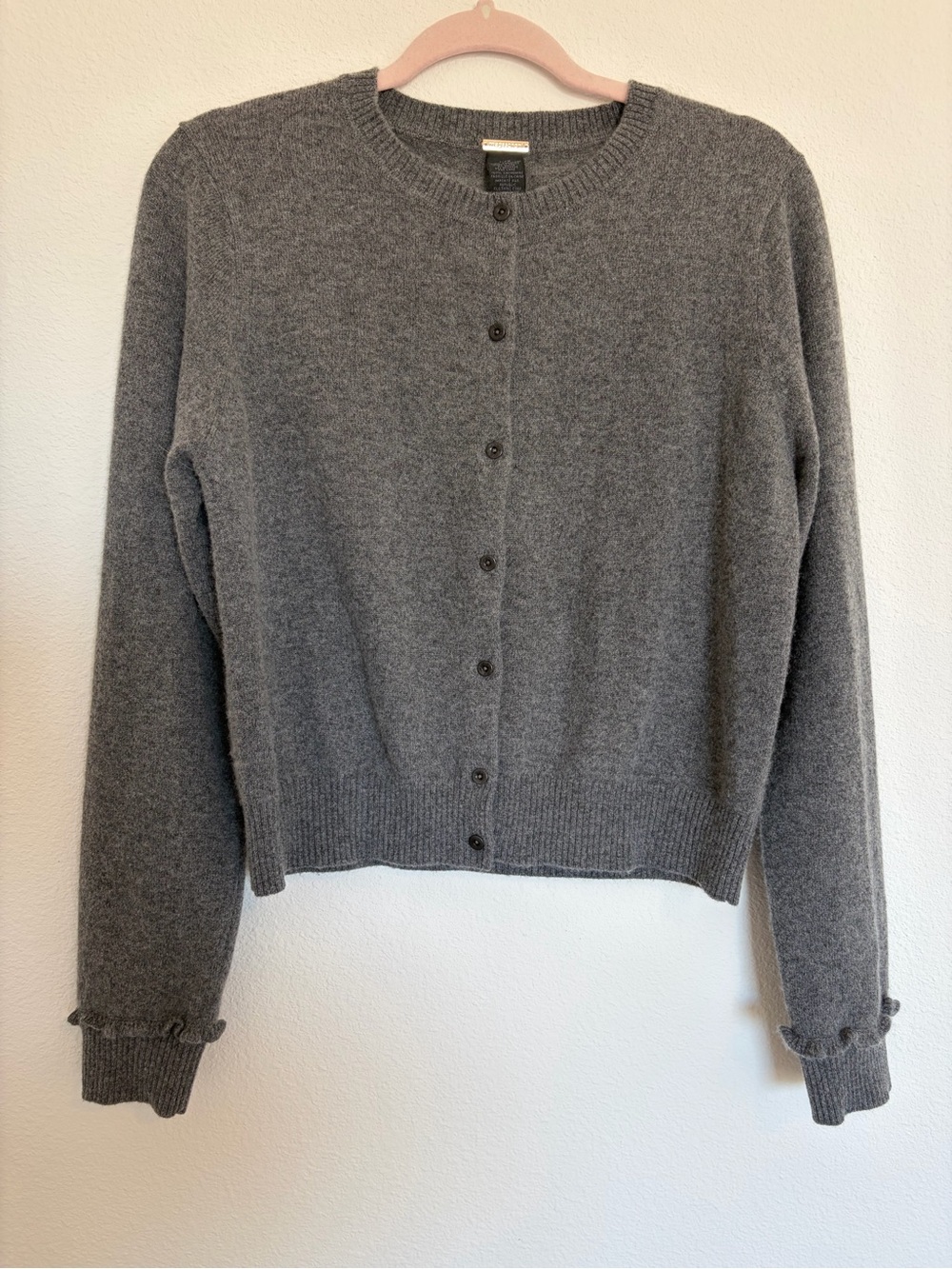 Magaschoni Gray Cashmere Cardigan Large